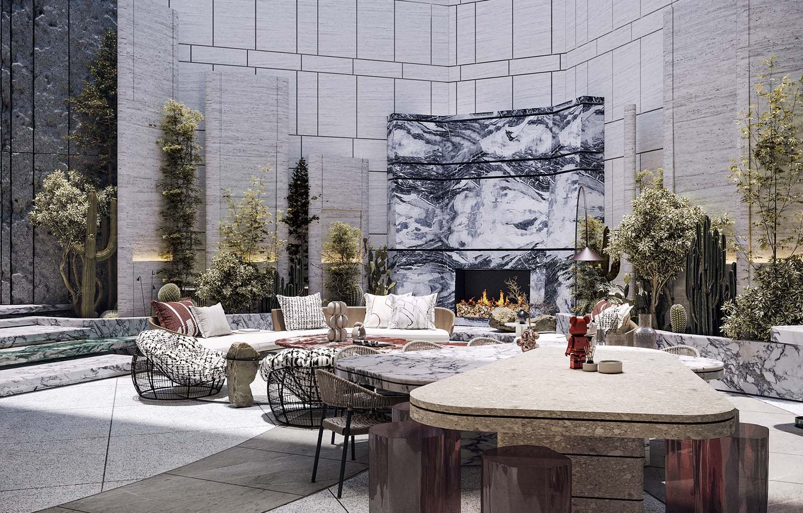 THE STONE COURT LANDSCAPE 